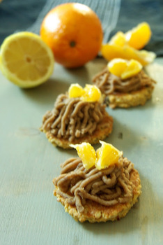 Narancsos-gesztenys keksz