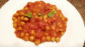 Chana masala (csicseribors curry)