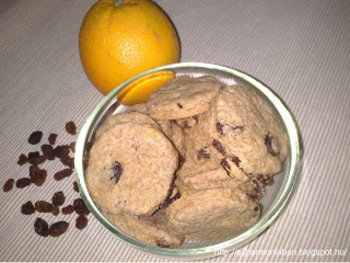 Narancsos mazsols keksz